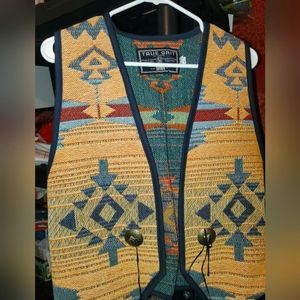 Men's True Grit Western Style Vintage Vest Small